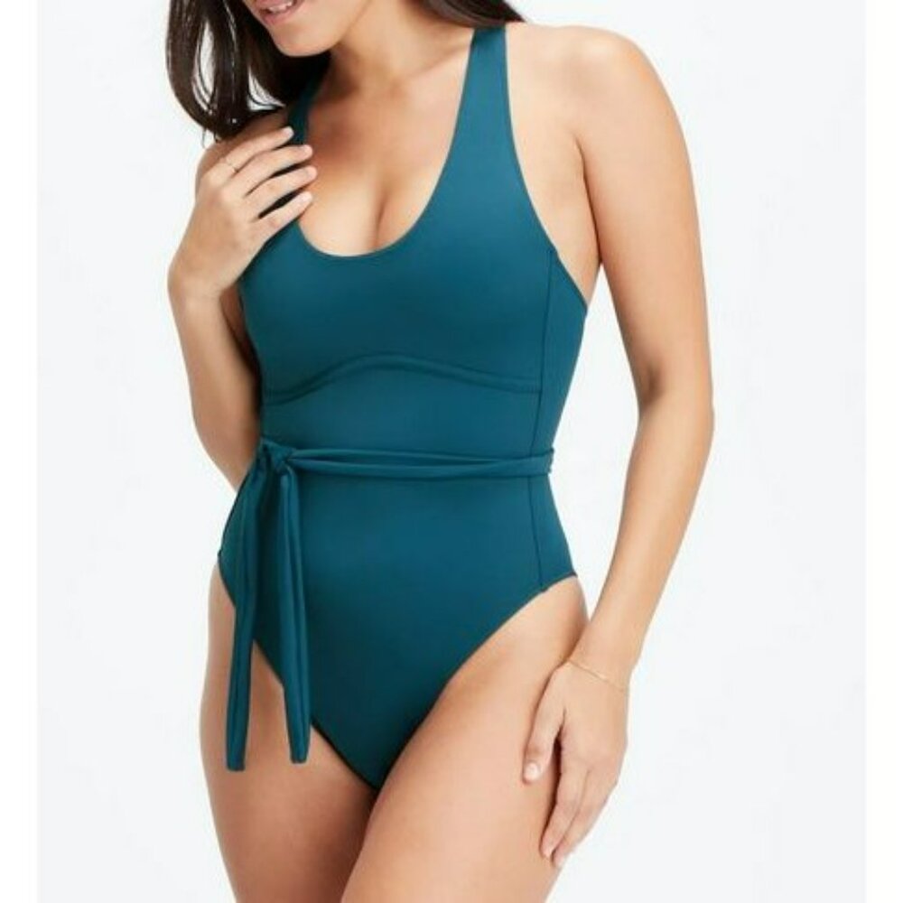NWT Fabletics Women's Gabriella Swimsuit II, Midnight Wave, XXL 2X, One Piece
